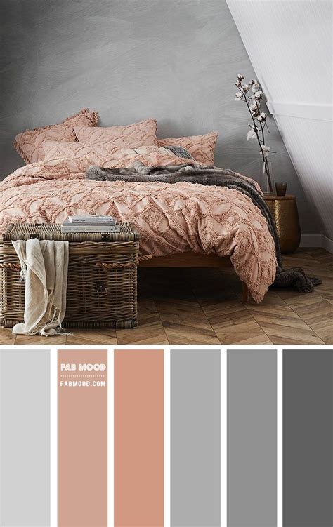 Grey And Peach Bedroom Color Scheme Bedroom Color Schemes Peach