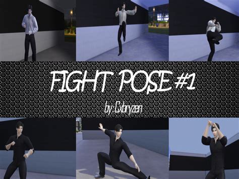 The Sims Resource Cxbryzen Male Pose Fight 1