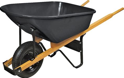 Only 5 left in stock (more on the way). Vulcan WB6SMB Wheelbarrow, 6 cu-ft, Black