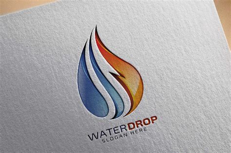 Water early in the morning to reduce the evaporation rate. 3D Water Drop Logo by Denayunecs | Codester