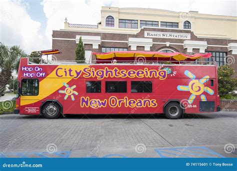 Hop On Hop Off City Sightseeing Tour Bus New Orleans Editorial Photo