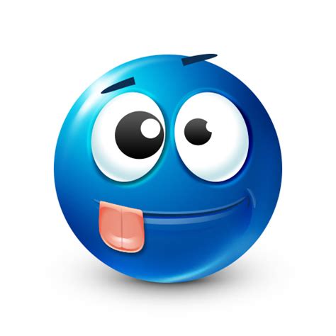 Goofball Smiley Blue Emoji Funny Emoji Faces Funny Emoji