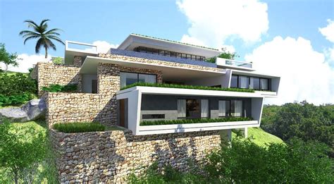 Hillside Villa Jantara Architect Gfab Architects Contemporary Modern
