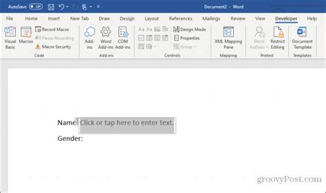 How To Insert A Fillable Field In A Word Document Templates Printable Free