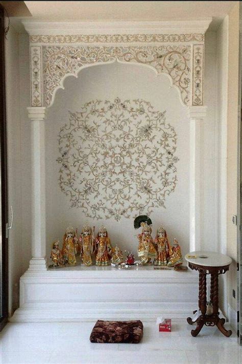 Marble Home White Temple Inlaid Embossed Work Temple Etsy Temple