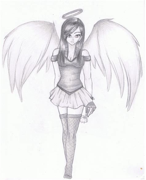 Anime Female Angel Drawing Drawing Skill