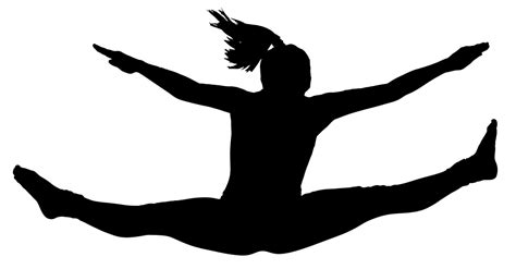 Pin the clipart you like. OnlineLabels Clip Art - Jumping Girl Silhouette 2