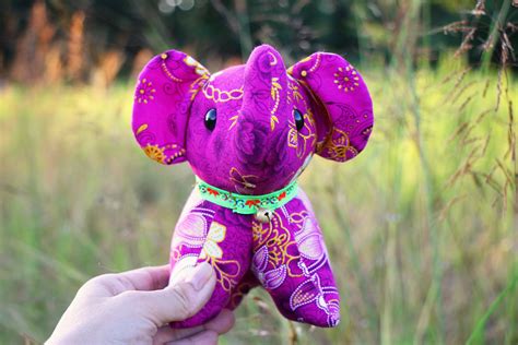 Stuffed Elephant Elephant Plush Doll Home Decor T Etsy