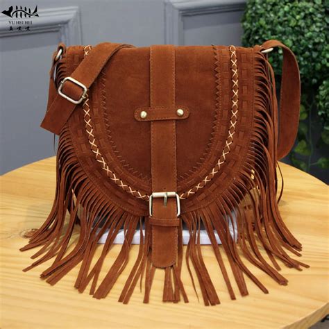 Buy Vintage Fringe Tassel Bohemian Bag Women Shoulder