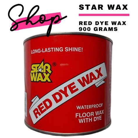 Star Wax Red Dye Wax Floorwax 900 Grams Shopee Philippines