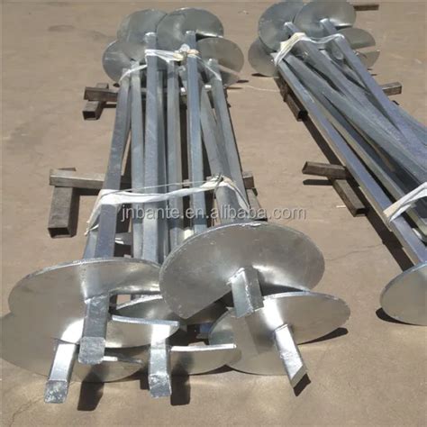 Hot Dipped Galvanized Helical Piles Used For Fence And Deck