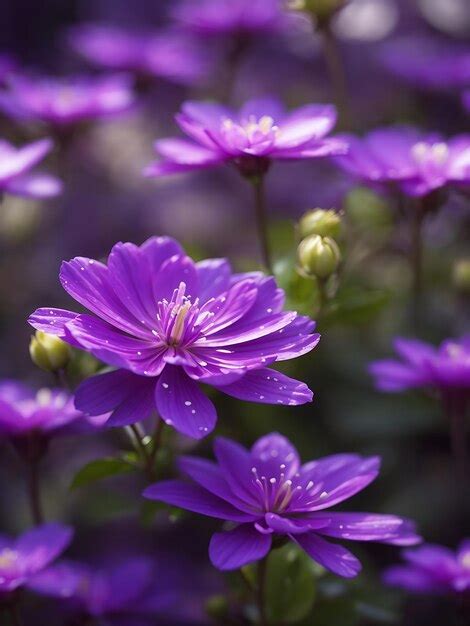 Premium Ai Image Free Photo Beautiful Purple Flower In Garden