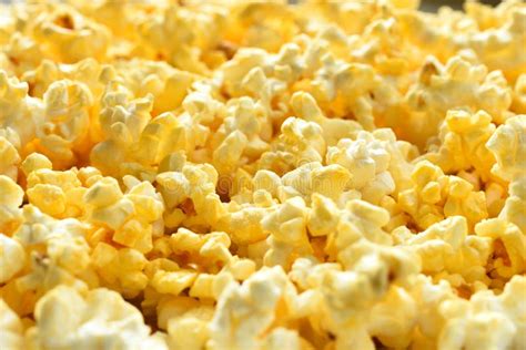 Buttered Popcorn Close Up Stock Image Image Of Popcorn 144220941
