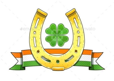 2 206 просмотров 2,2 тыс. Saint Patrick's Day Symbols Horseshoe Flag | Shadow ...