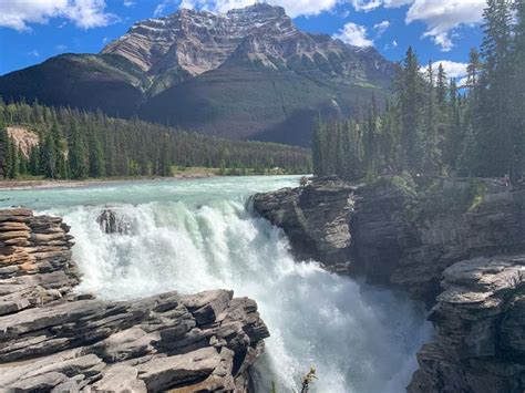 Beautiful Athabasca Falls Jasper National Park Deventuretime
