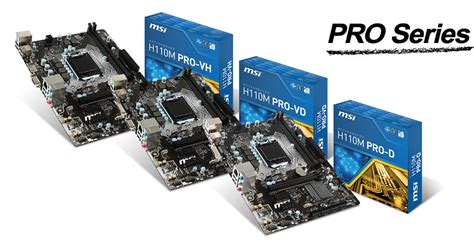 Msi Announces Intel H110 Pro Series Motherboards Legit Reviews