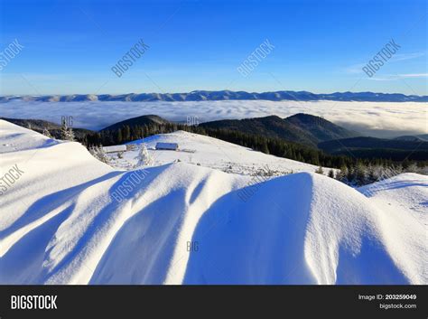 Hills Covered Snow On Image And Photo Free Trial Bigstock