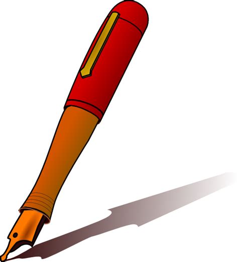 Pen Clip Art Free Vector 4vector