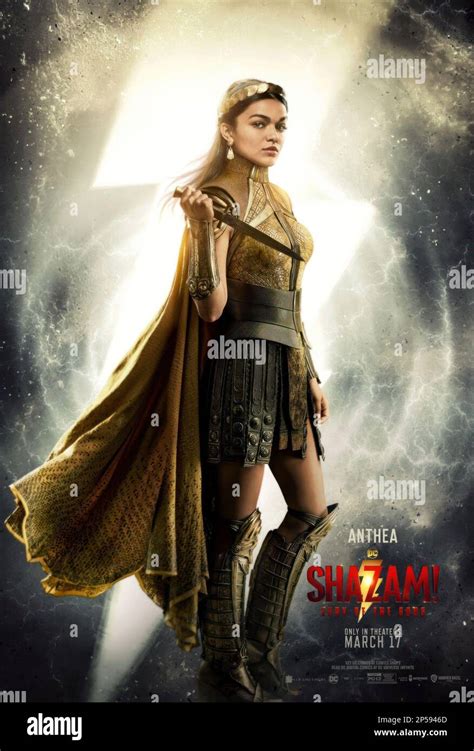 Shazam Fury Of The Gods Aka Shazam 2 Us Character Poster Rachel Zegler As Anthea 2023