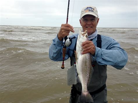 Texas Fishing Report Speckled Trout In The Surf Texas Hunting