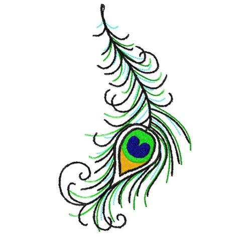 peacock bird feather filled embroidery design instant download etsy