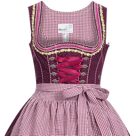 mini dirndl grete in lila von marjo trachten damen dirndl kurze dirndl