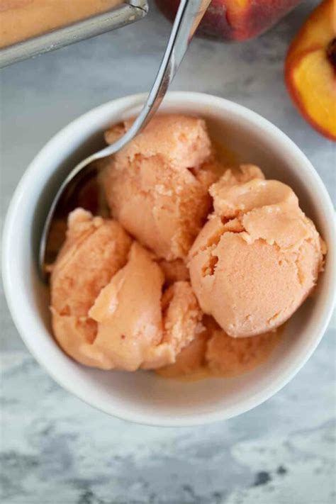 Fresh Peach Frozen Yogurt Recipe Taste And Tell