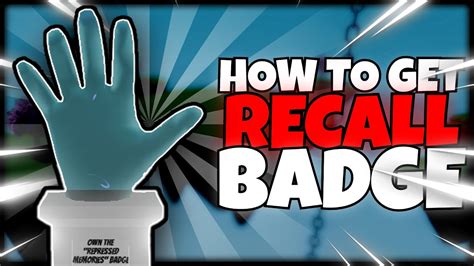 HOW To Get Recall BADGE Slap Battles Roblox YouTube