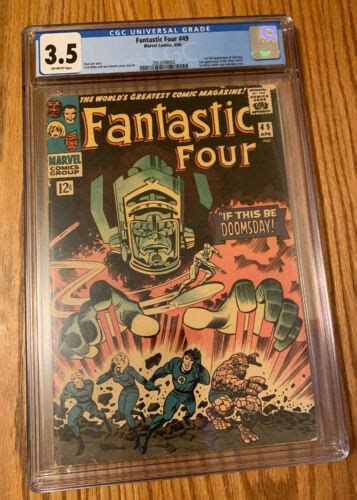 Fantastic Four 49 Cgc 35 1966 Ow Pages 1st Full