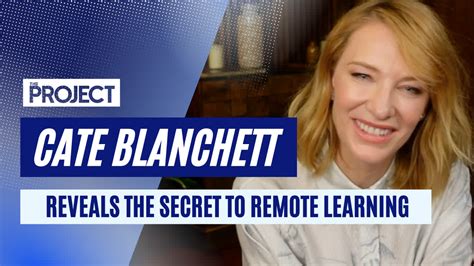 The Project On Twitter Aussie Actress Cate Blanchett Tells Lisa Just