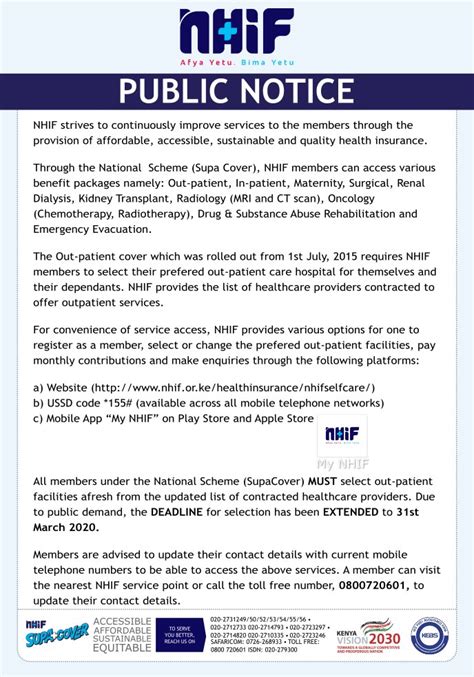 Nhif Kenya On Twitter Hello Wycliffe We Appreciate The Feedback However Do Not That The