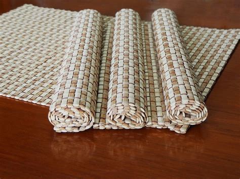 Bamboo Placemats Set Of 4 Handmade And Natural Table Mats With Etsy