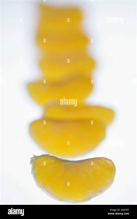 Sections Of Mandarin Oranges Stock Photo Alamy