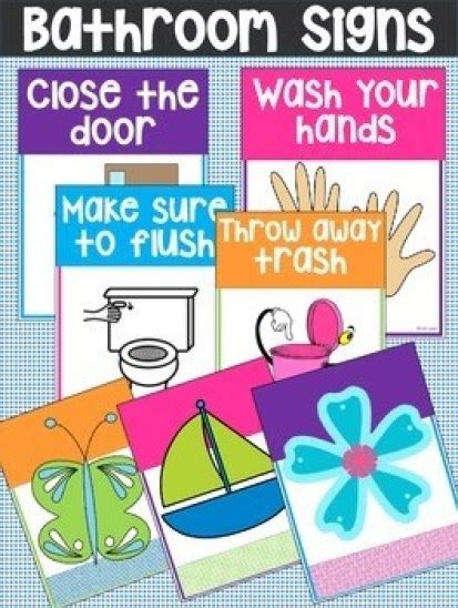 Printable Bathroom Rules And Reminder Signs Do Your Kids Need This