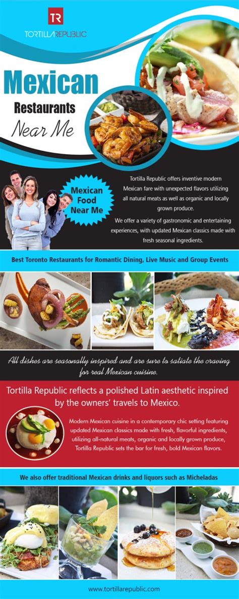 You may choose one of those food restaurants near you and get direction to either visit or order food online through their website or contact number. Mexican Restaurants Near Me - Site Pictures