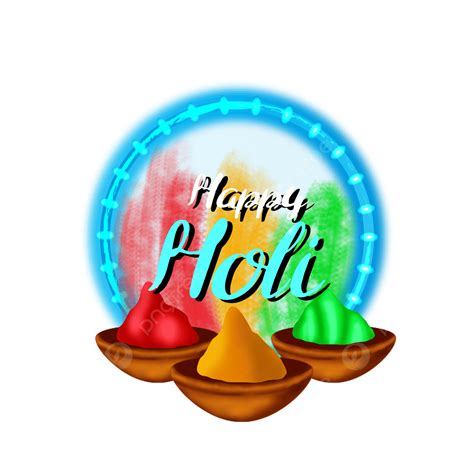Holi Festival Clipart Vector Colorful Flat Holi Festival Design With