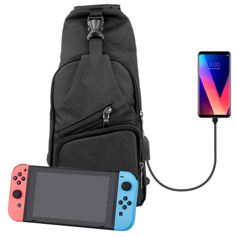 Nintendo Switch Backpack Crossbody Travel Bag For Console Joy Cons