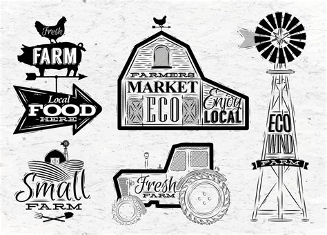 Farm Vintage Stock Image Vectorgrove Royalty Free Vector Images