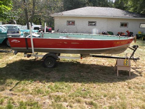 1971 Lund 16ft Aluminum Boat 25hp Evinrude Motor And Trailer 2 Hp Kicker Sells Separate