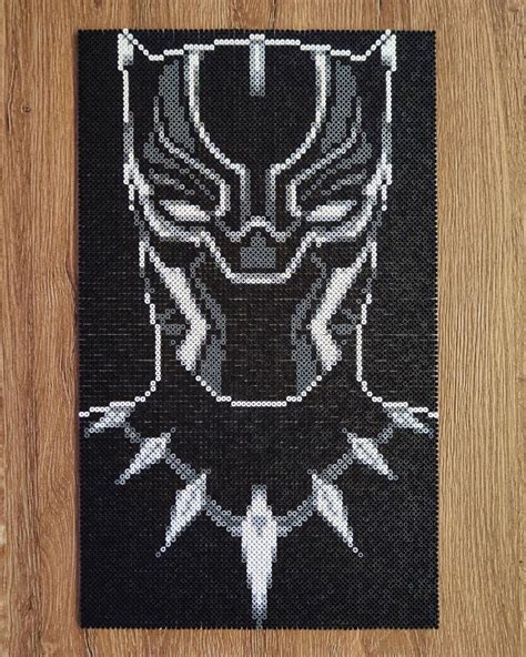 Diseño De Black Panther Hecho De Hama Beads Por The Hama Designs