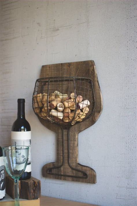 Wood And Wire Wall Wine Cork Holder Etsy In 2020 Wall Wine Cork