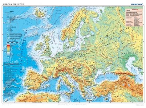 Mapa Fizyczna Europy Sklep Internetowy Edumax
