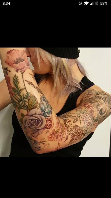 Feminine Tattoo Sleeves Floral Tattoo Sleeve Full Sleeve Tattoos Feminine Tattoos Shoulder