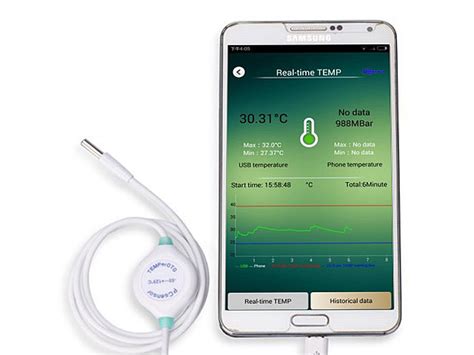 The newest, most exciting thermometer apps are always available on the playstore and the itunes store. Android Smartphone Thermometer