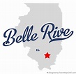 Map of Belle Rive, IL, Illinois