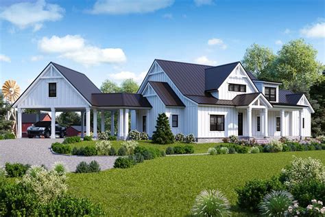 Plan 92384mx Exclusive Modern Farmhouse Plan With Loft Overlook