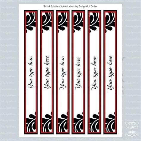 They will be a terrific way to organize an accumulation of books, activities, albums, and so on. 1 Inch Binder Spine Template Label 3 Ring Word 5 6 Insert ...