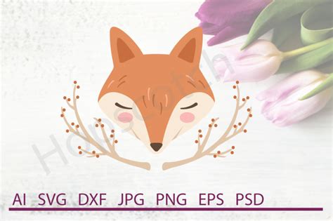 Fox Svg Fox Dxf Cuttable File By Hopscotch Designs Thehungryjpeg