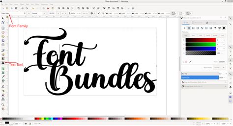 How To Use Fonts In Inkscape Easy Tutorial Design Bundles