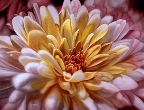 Chrysanthemum Flower Art Chrysantemum Art Pink Chrysanthemum Flower